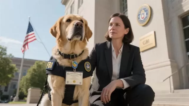 FBI Hero Dog Gio Retires After Decade of Service