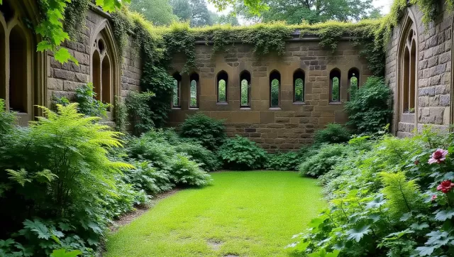 Allerton Cemetery's Chapel Walls: A Botanical Wonder